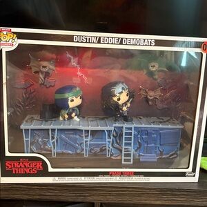 Funko Stranger Things Dustin and Eddie with Demobats Collectible